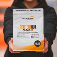 Bulk Nutrients' Protein Hot Bulk Pack is a creamy hot drink mix that offers 20g of protein per serve in Chocolate and Vanilla Chai flavours