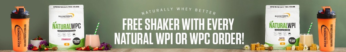 Free Shaker with Every Natural WPI or WPC Order!