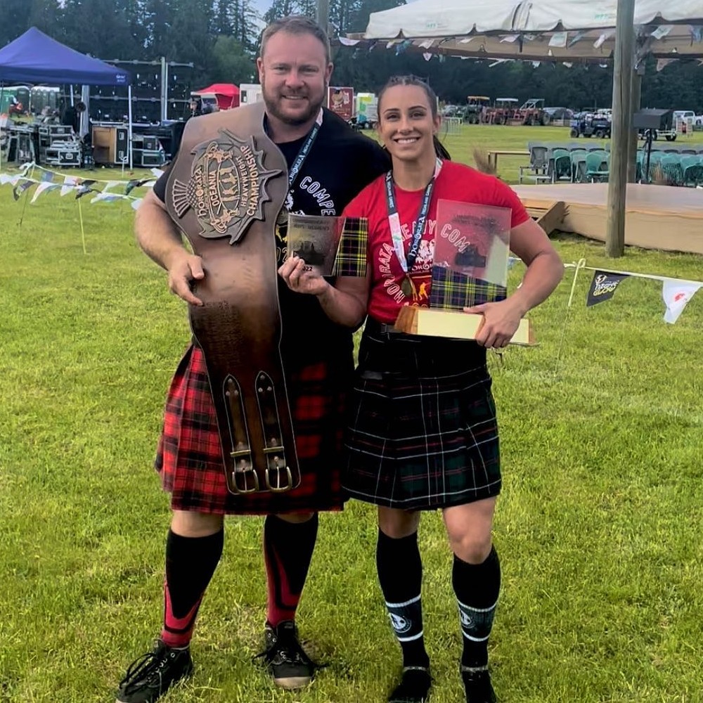 Bulk Nutrients Ambassador Lily Riley Oceania Highland games champions