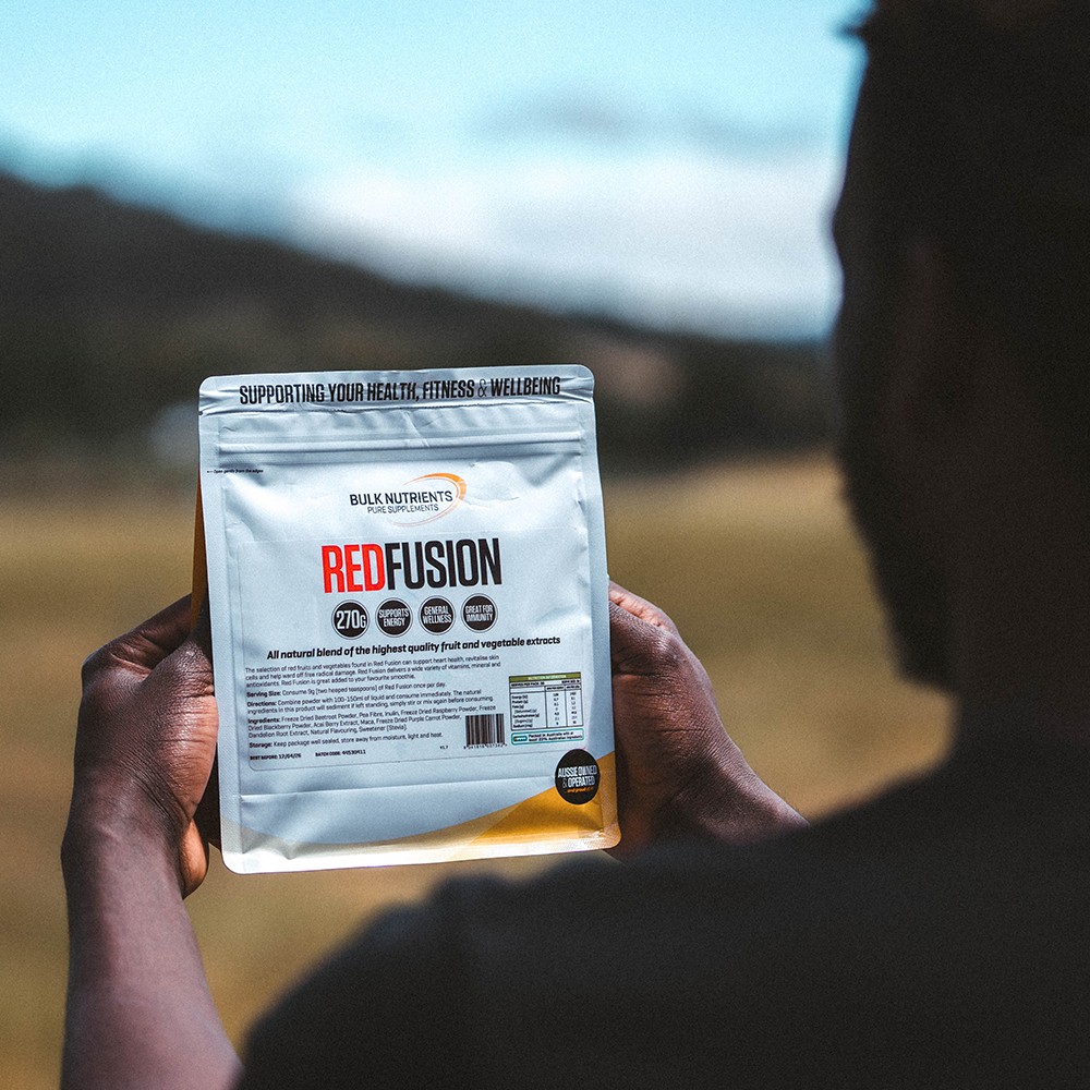 Get the best of natural fruit and vegetable extracts with Bulk Nutrients' Red Fusion.