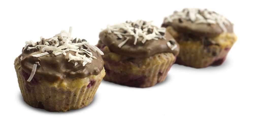 Chocolate Chip Raspberry Cupcakes recipe from Bulk Nutrients 