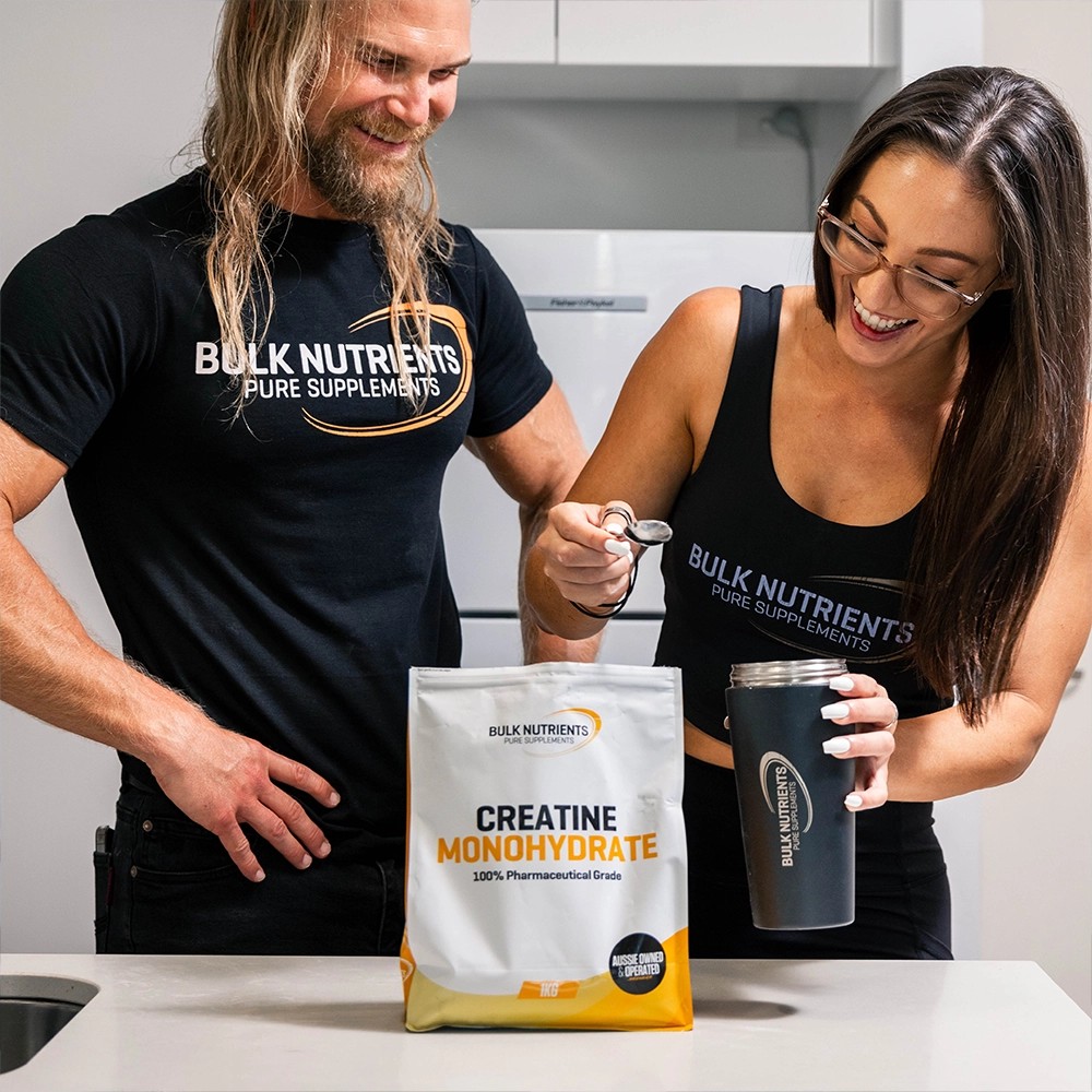 Bulk Nutrients' Creatine Monohydrate Powder: Affordable and aids strength and muscle growth.