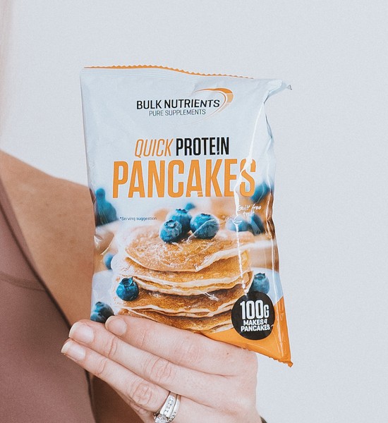 Bulk Nutrients' Quick Protein Pancakes Offered in single serve sachets an easy way to cook up some delicious high protein pancakes