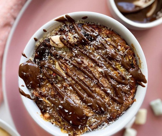 Bulk Nutrients - Recipe - Rocky Road Baked Oats PM+