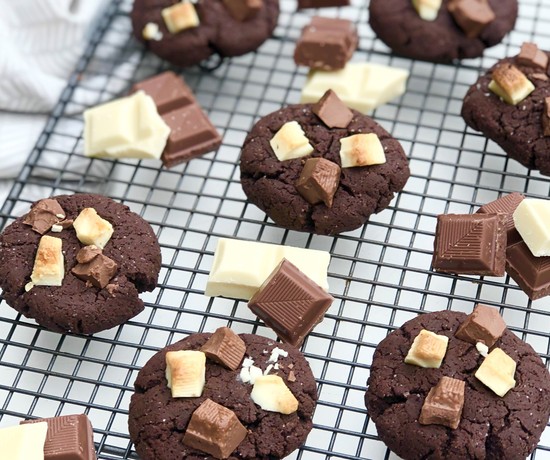 Triple-Choc Subway Cookies