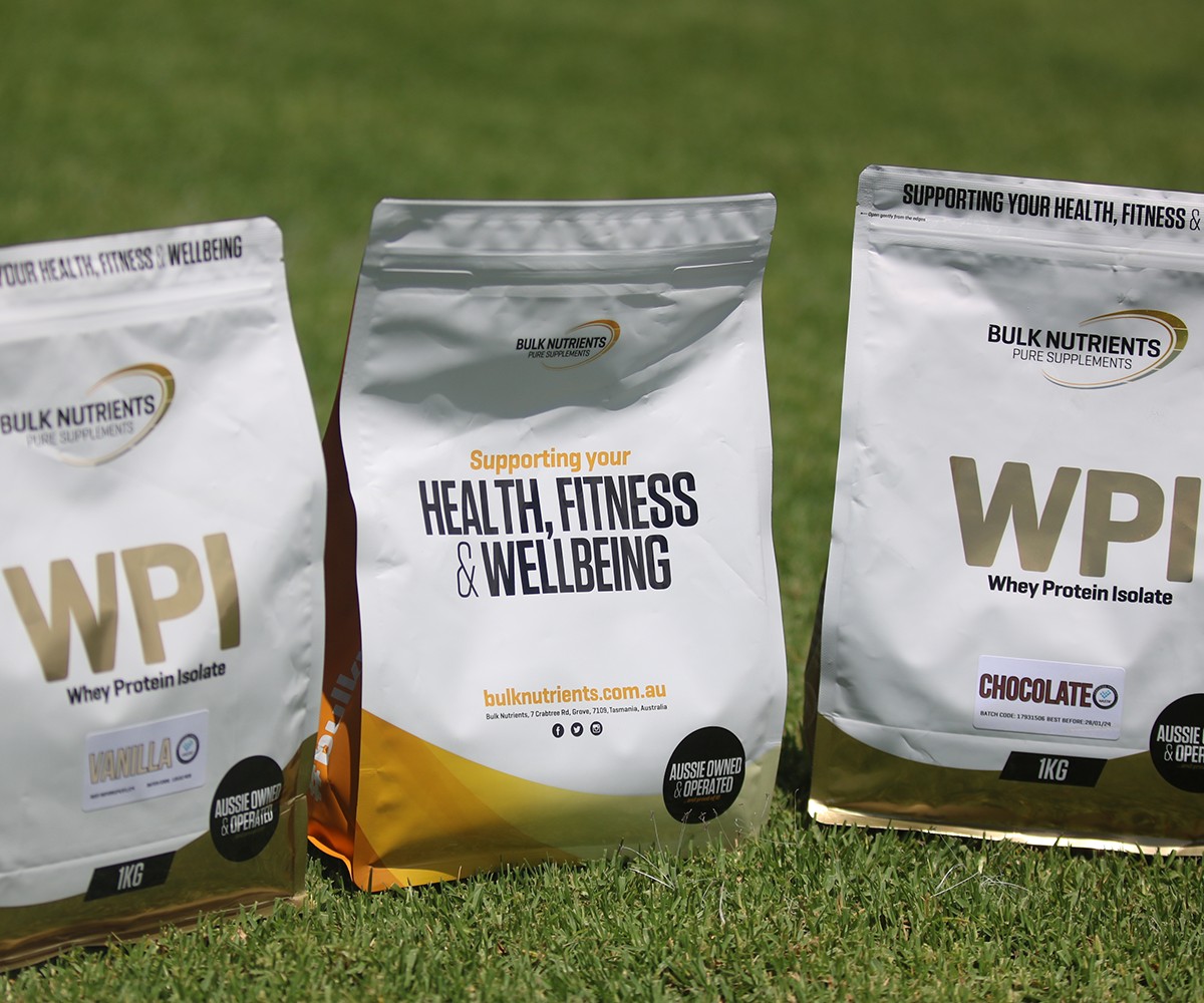 Bulk Nutrients bags of Sportsfuel 101 and WPI