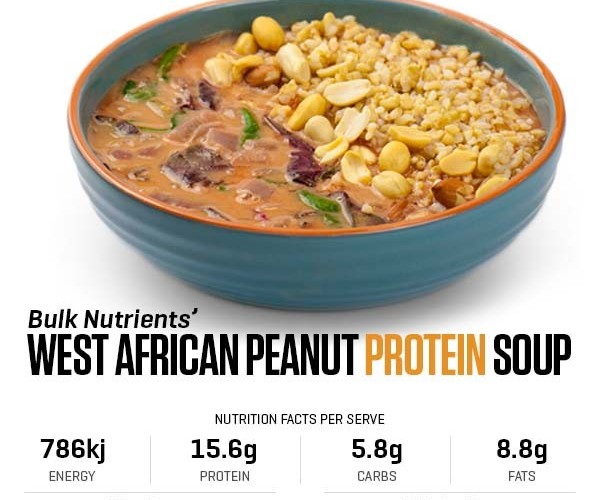 West African Peanut Protein Soup recipe from Bulk Nutrients