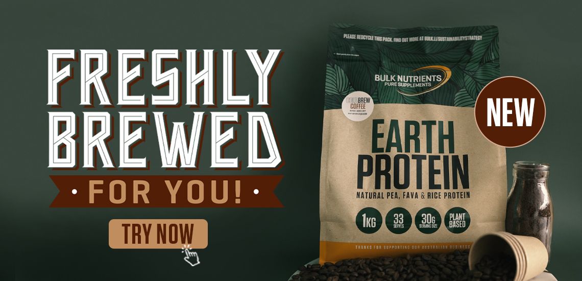 Freshly Brewed for you! New Earth Protein - Cold Brew Coffee - Try now!