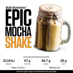 Epic Mocha Shake recipe from Bulk Nutrients 
