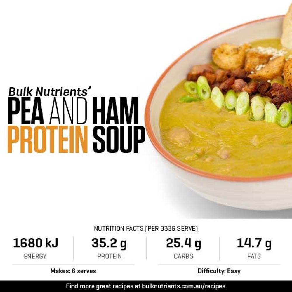 Pea and Ham Protein Soup Recipe | Bulk Nutrients Recipe