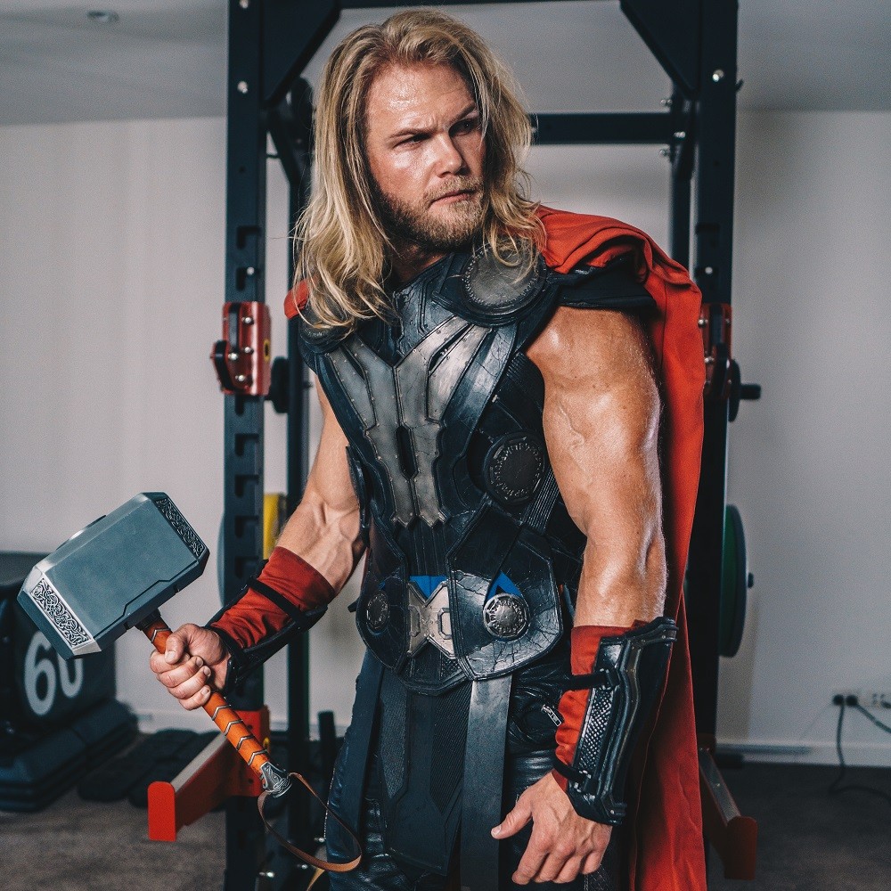 Andy Leigh dressed as Thor