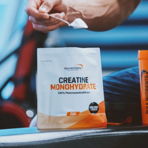 Bulk Nutrients' Creatine Monohydrate Powder: Affordable and aids strength and muscle growth.