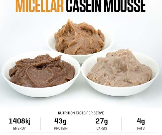 Micellar Casein Mousse recipe from Bulk Nutrients