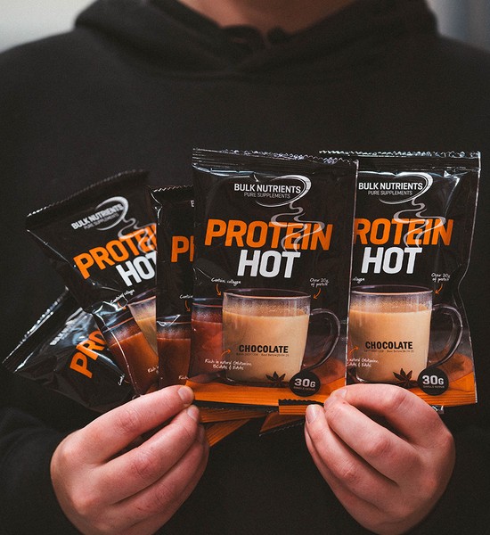 Bulk Nutrients' Protein Hot Multi Pack seven pack of single serve sachets of delicious tasting warm protein drink