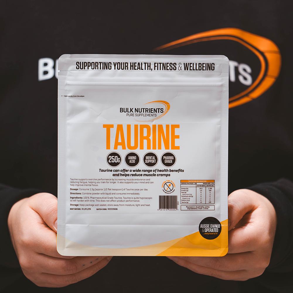Bulk Nutrients' Taurine Powder can offer a wide range of health benefits and is found in many foods