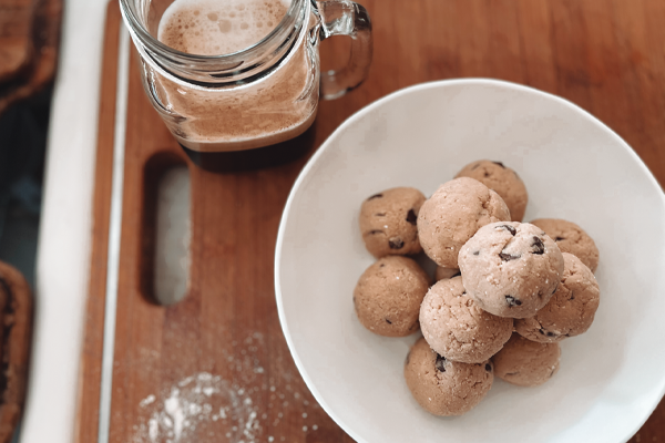 High protein Low Carb Vegan Cookie Dough Protein Balls recipe from Bulk Nutrients