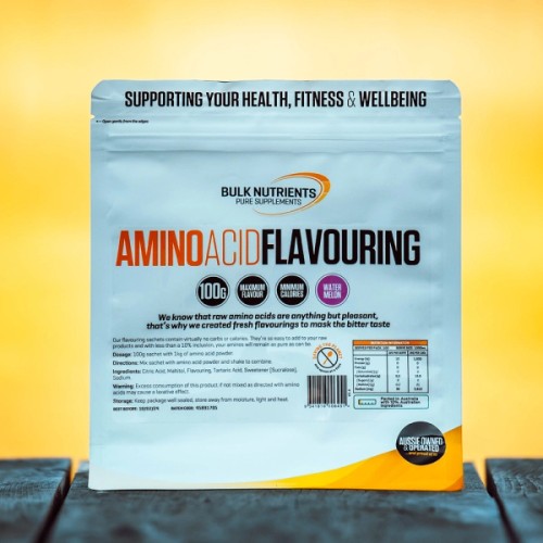 Bulk Nutrients' Amino Acid Flavourings makes raw aminos tastier and easier to use.