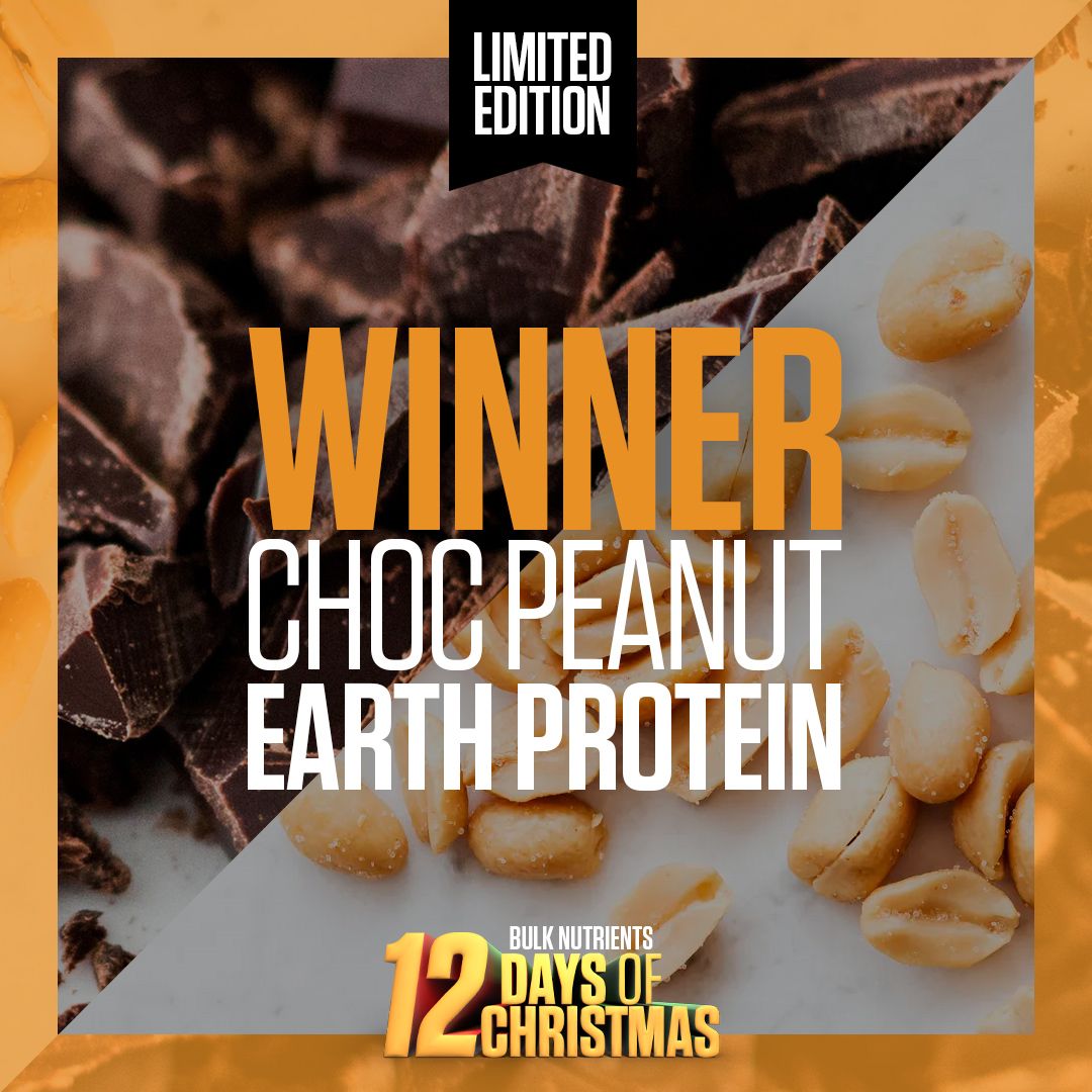 Bulk Nutrients' 12 Days of Christmas 2020 Winners: Earth Protein in Choc Peanut