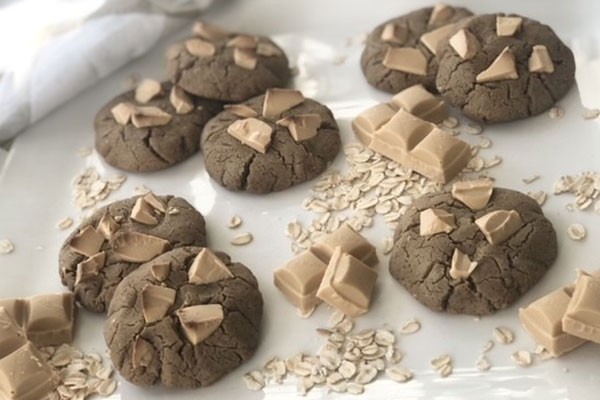 Caramilk Oat Cookies