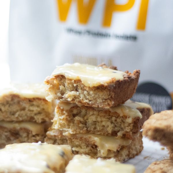 High Protein Passionfruit and Weetbix Slice recipe from Bulk Nutrients