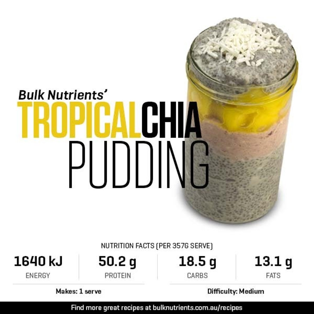 Nutritious Tropical Chia Pudding Recipe | Bulk Recipe