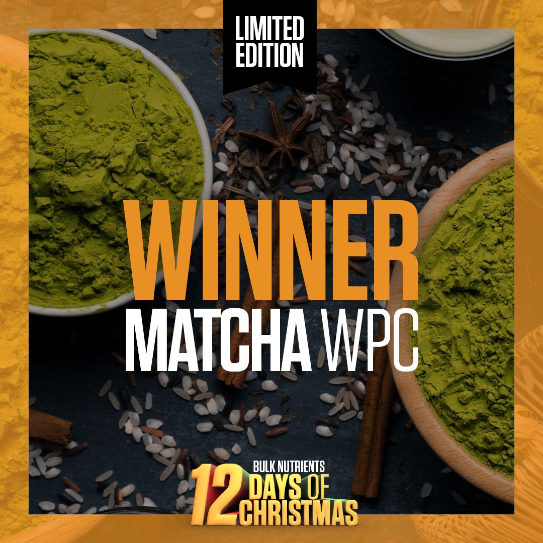 Bulk Nutrients' 12 Days of Christmas 2020 Winners: Whey Protein Concentrate in Japanese Matcha