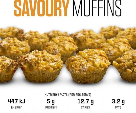 Savoury Muffins recipe from Bulk Nutrients