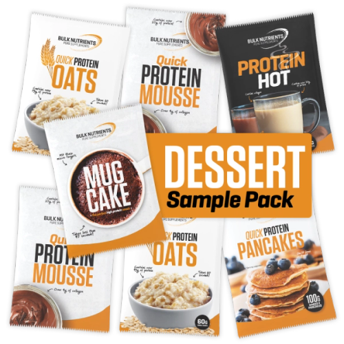 Bulk Nutrients' Protein Dessert Sample Pack is bound to leave you feeling satisfied