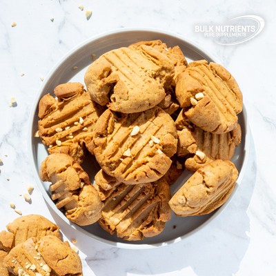 High Protein Peanut Butter Protein Cookies recipe from Bulk Nutrients