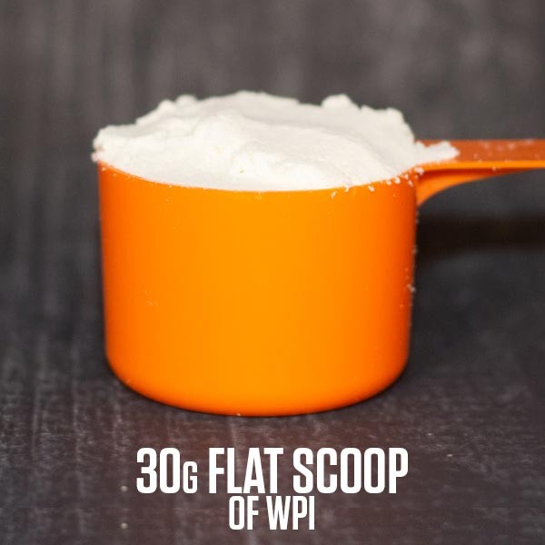 Dosage size 30 grams of WPI
