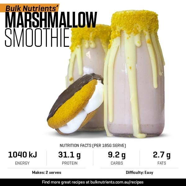 Marshmallow Smoothie recipe from Bulk Nutrients