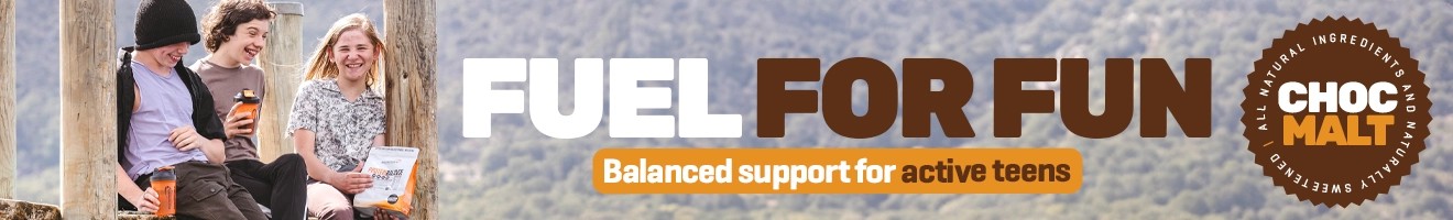 Fuel for fun. Balanced support for active teens. Protein Balance - Choc Malt