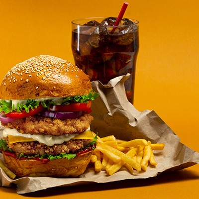 Larger Burger meal