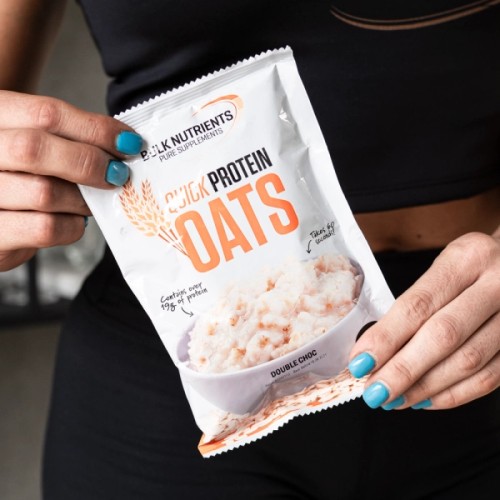 Looking for a fast and easy breakfast? The Bulk Nutrients' Quick Protein Oats Multi Pack includes seven single-serve sachets that make for an ideal breakfast option.