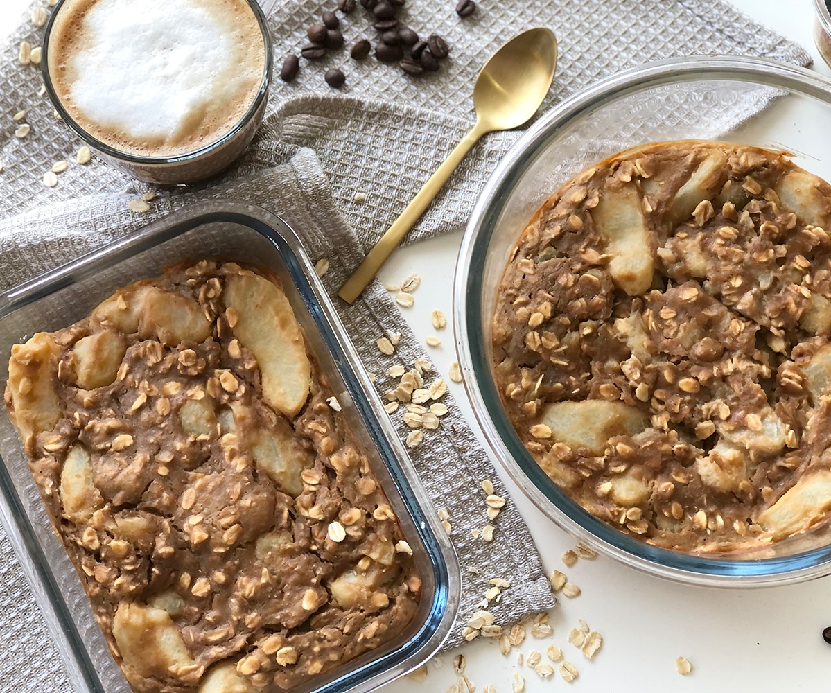 Coffee Apple Baked Oats Recipe