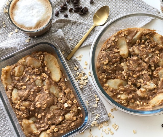 Coffee Apple Baked Oats Recipe