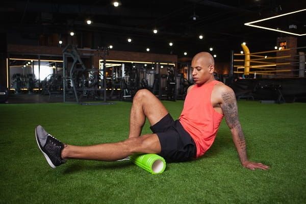 Using a foam roller is a handy way to relieve painful DOMS.