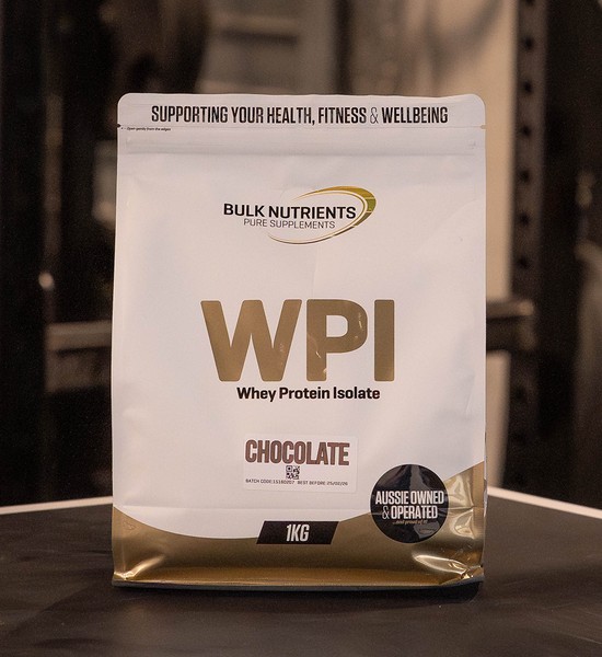 Bulk Nutrients' Whey Protein Isolate WPI is ultra high in protein and is sourced from grass fed cows. Chocolate Flavour.