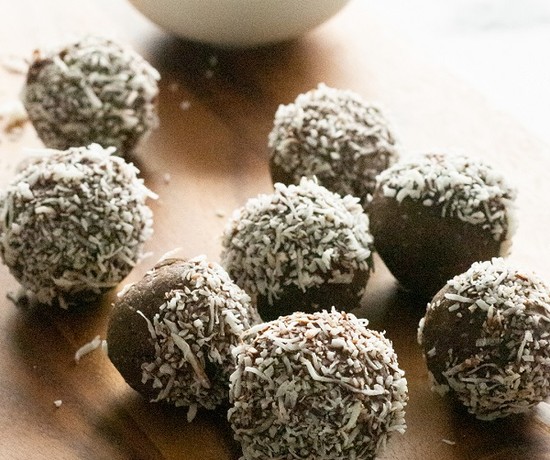 Delicious Plant Based Lamington Protein Balls Recipe