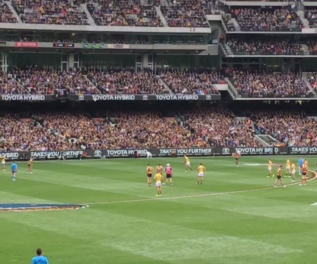 AFL game at the MCG with Richmond v Adelaide