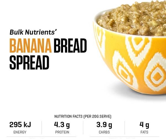 Banana Bread Spread recipe from Bulk Nutrients