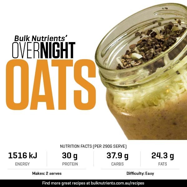 12 Days of Christmas - Overnight Oats recipe from Bulk Nutrients