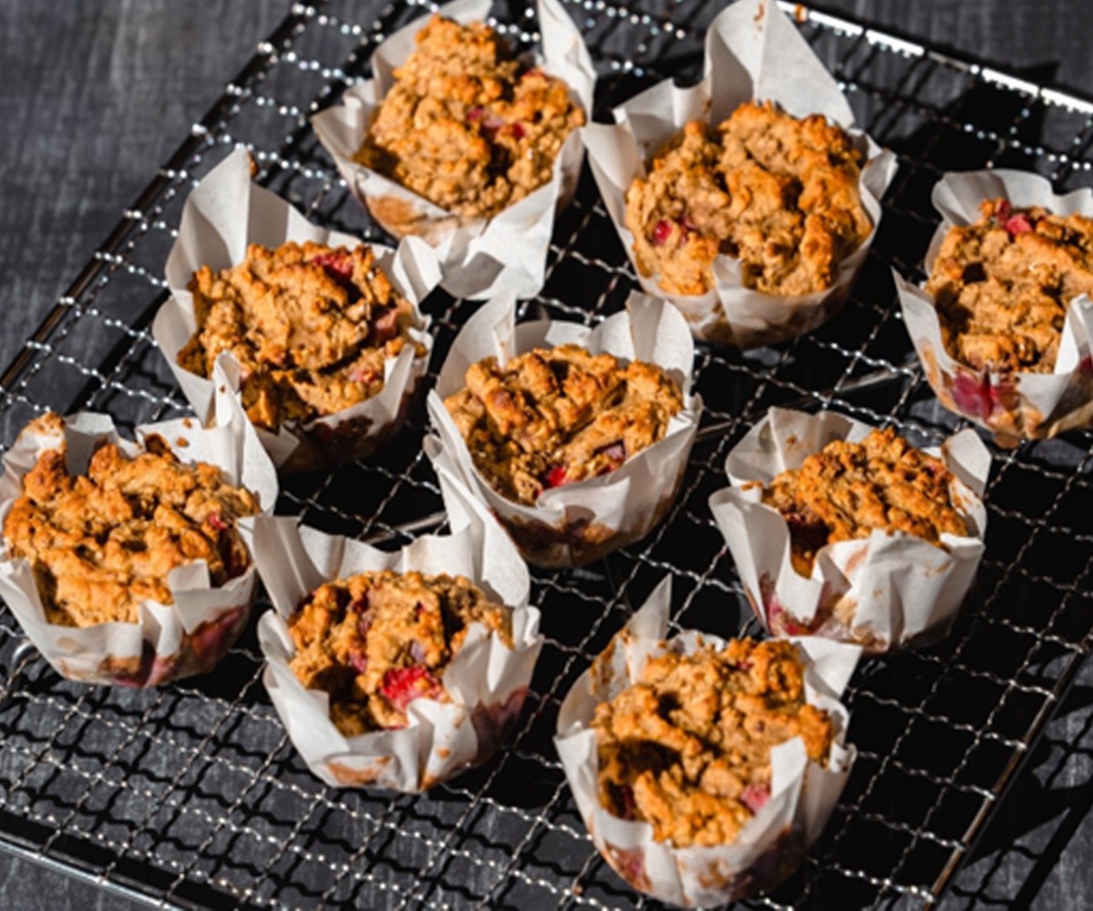 Strawberry Choc Chip Protein Muffins Recipe
