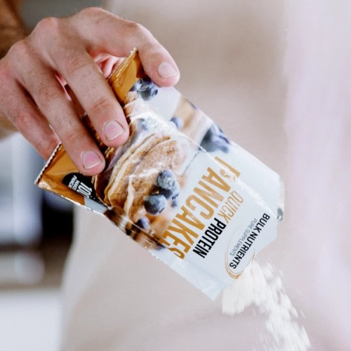 No time to spare for breakfast? Grab a single serve sachet of Bulk Nutrients' Quick Protein Pancakes and enjoy a nutritious, delicious meal in minutes.