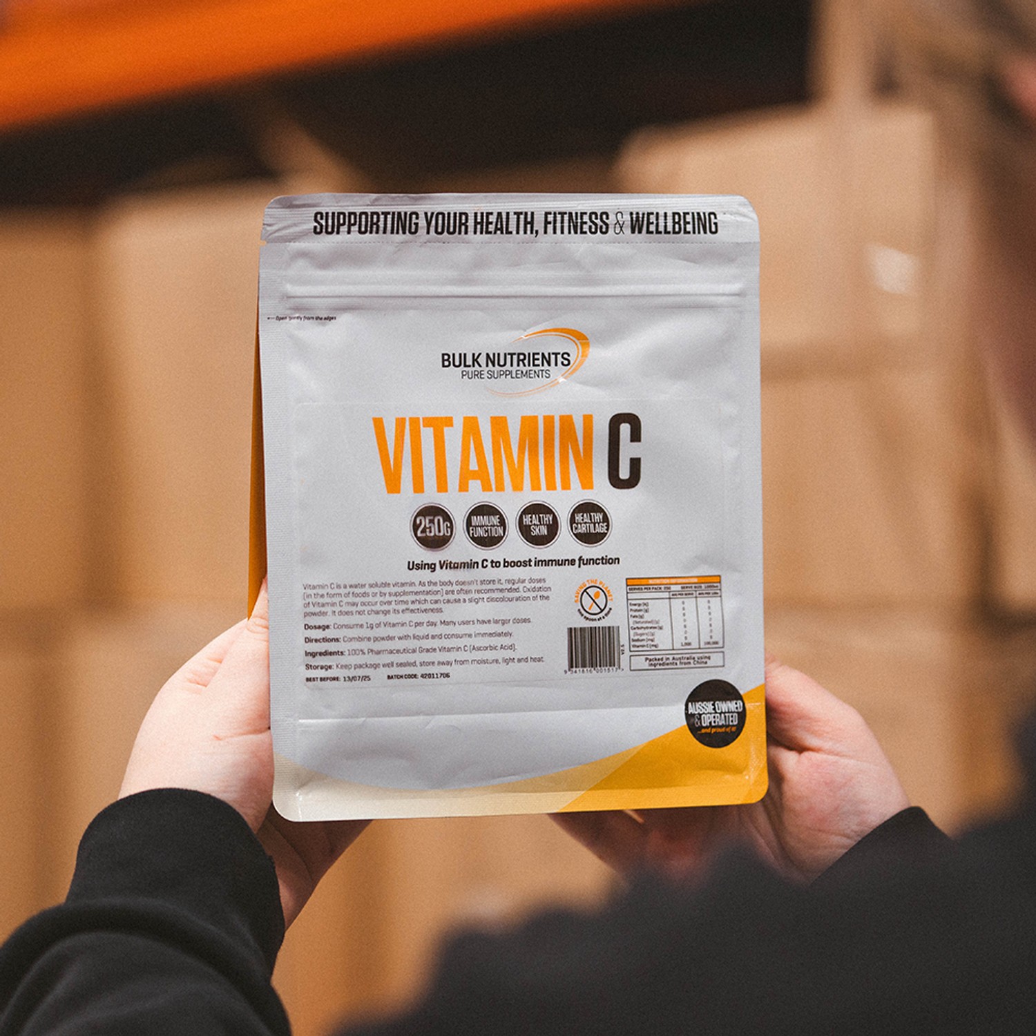 Ascorbic Acid Powder L-Ascorbic Acid Vitamin C Powder - 2kg, 100% Pure Pharmaceutical Grade, Non-GMO, Gluten Free Ascorbic Acid Bulk - Foto 5