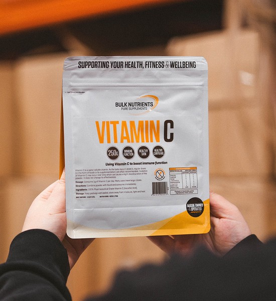 Bulk Nutrients' Vitamin C Powder Ascorbic Acid can assist in many parts of you body including immune function healthy skin and cartilage