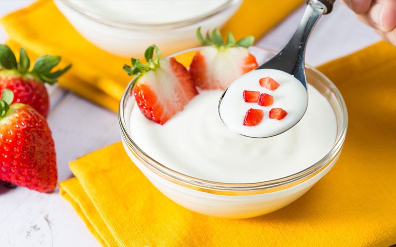 Yoghurt is a popular choice for probiotic consumption.