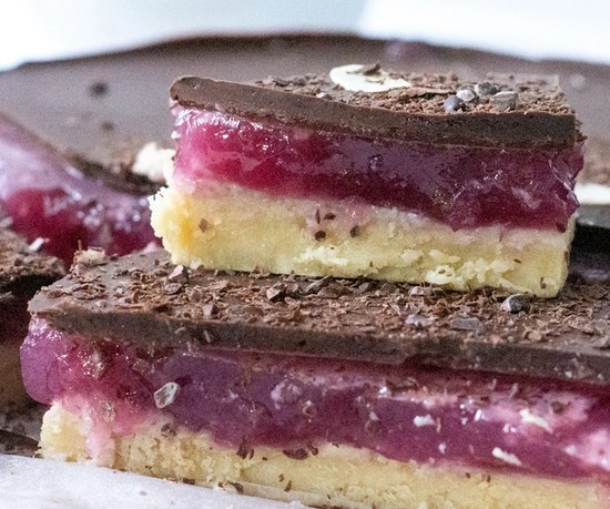 High protein Strawberry Protein Jelly Slice recipe from Bulk Nutrients