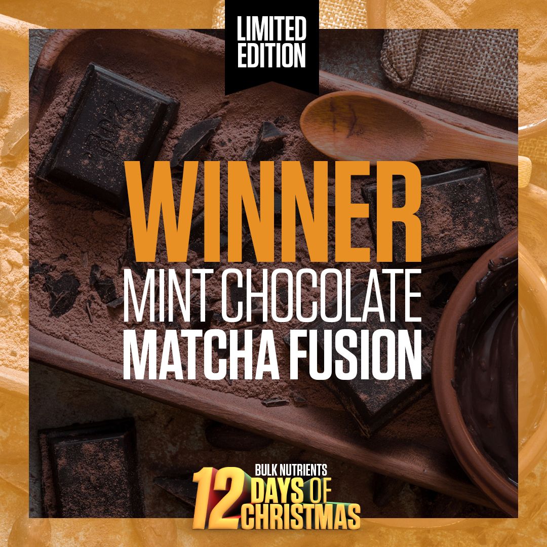 Bulk Nutrients' 12 Days of Christmas 2020 Winners: Matcha Fusion in Mint Chocolate
