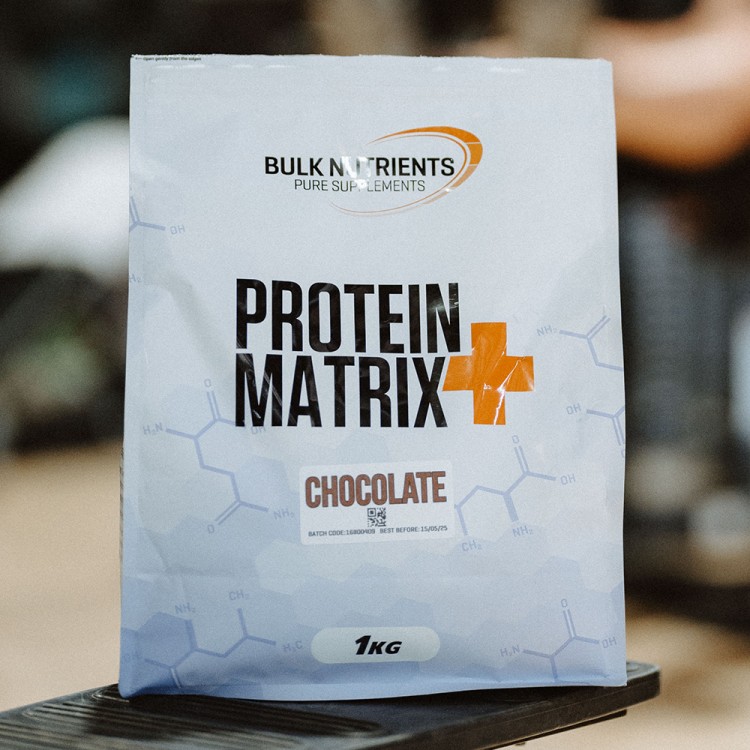 Get the best of both worlds with Bulk Nutrients' Protein Matrix+ a creamy, easily digestible protein blend with high-quality ingredients. Chocolate flavour.